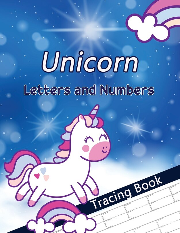 Front cover_Unicorn Letters and Numbers Tracing Book