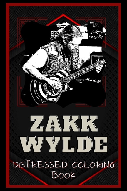Couverture_Zakk Wylde Distressed Coloring Book