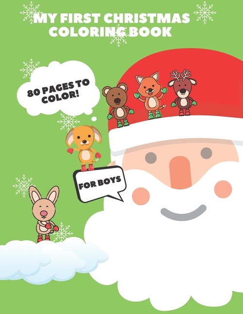 Front cover_My First Christmas Coloring Book For Boys