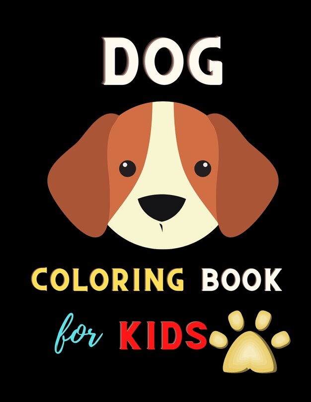 Front cover_Dog coloring book for kids