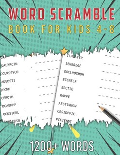 Front cover_Scramble Word Book for Kids 4-8