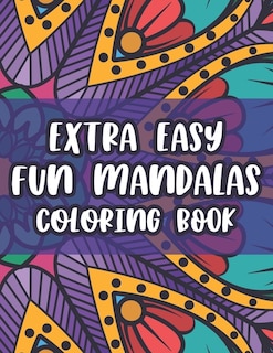 Front cover_Extra Easy Fun Mandalas Coloring Book