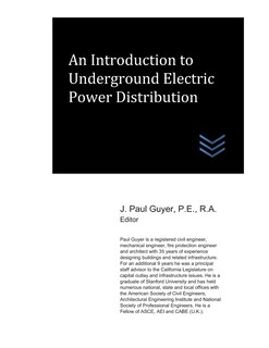 Couverture_An Introduction to Underground Electric Power Distribution