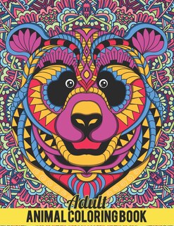 Front cover_Adult Animal Coloring Book