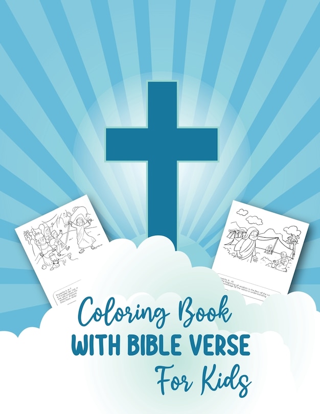 Front cover_Coloring Book With Bible Verse For Kids