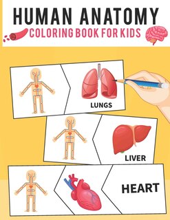 Front cover_Human Anatomy Coloring Book For Kids