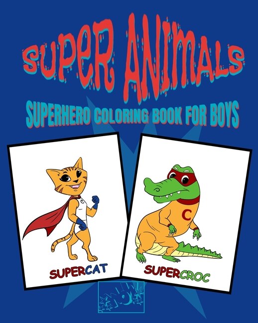 Front cover_Superhero Coloring Book for Boys
