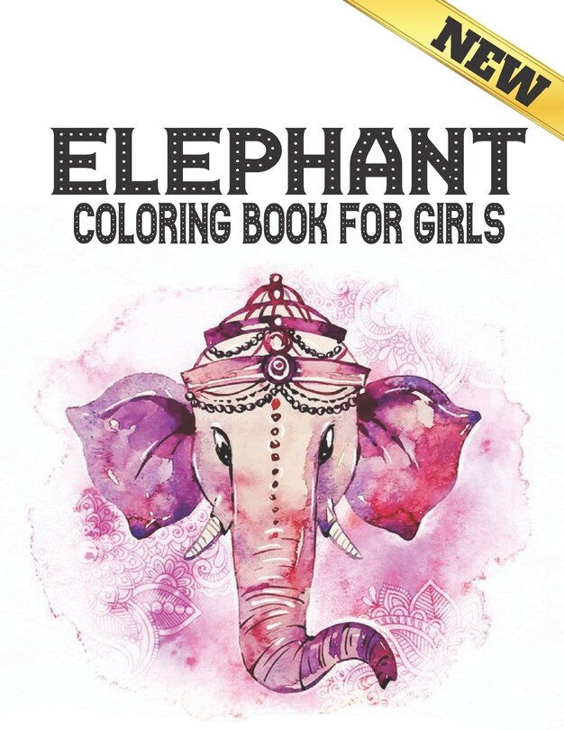 Front cover_Elephant Coloring Book