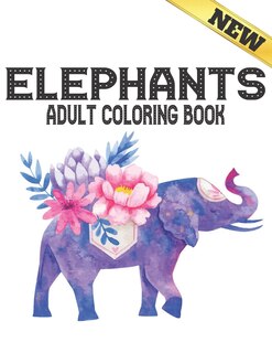 Couverture_Elephants Adult Coloring Book