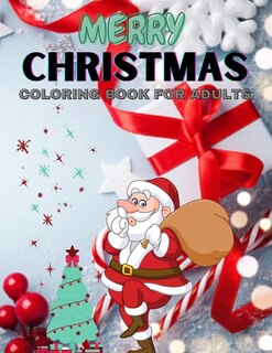 Front cover_Merry Christmas Coloring Book for Adults