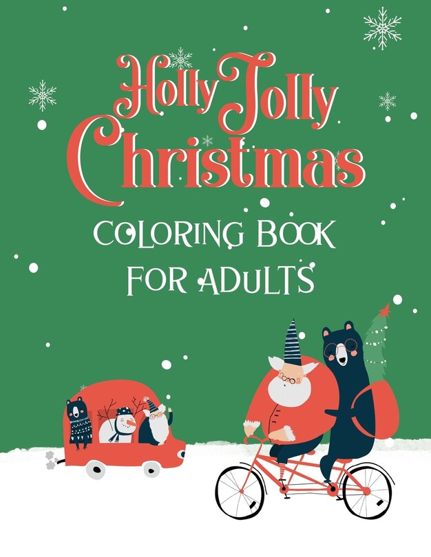 Couverture_Holly Jolly Christmas Coloring Book for Adults