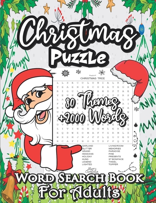Couverture_Christmas Word Search Puzzle Book For Adults