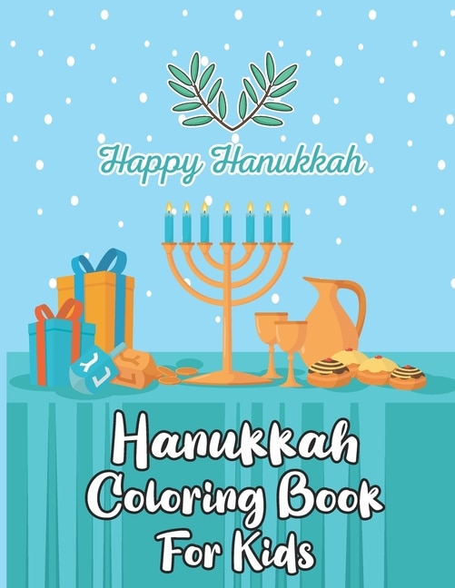 Front cover_Hanukkah Coloring Book For Kids