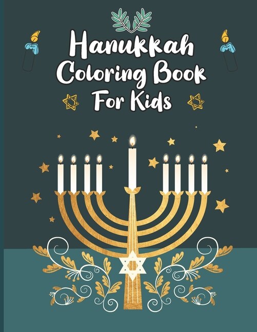 Front cover_Hanukkah Coloring Book For Kids