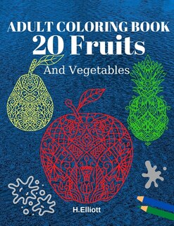 Couverture_Adult Coloring Book 20 Fruits And Vegetables