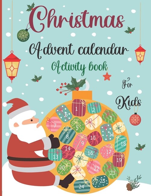Front cover_Christmas Advent Calendar Activity Book For Kids
