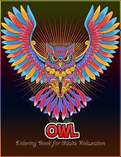 Couverture_Owl coloring book for Adults relaxation