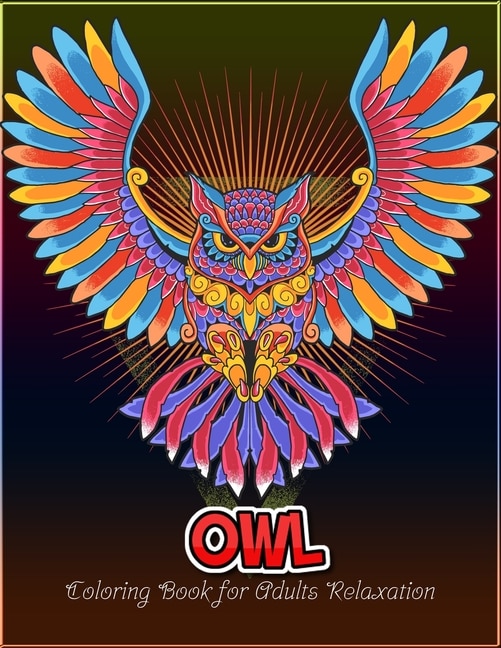 Couverture_Owl coloring book for Adults relaxation