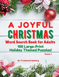 Couverture_A Joyful Christmas Word Search Book for Adults, Season 1