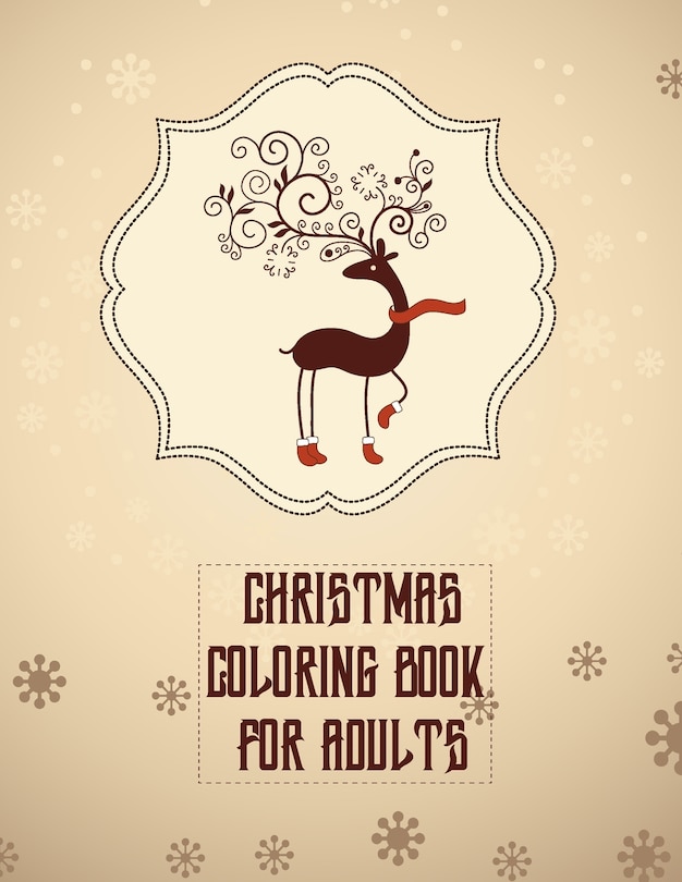 Front cover_Christmas Coloring Book For Adults