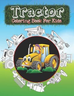 Front cover_Tractor Coloring Book For Kids