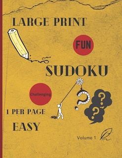 Front cover_Large Print Sudoku 1 Per Page Easy