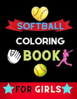 Front cover_Softball coloring book for girls