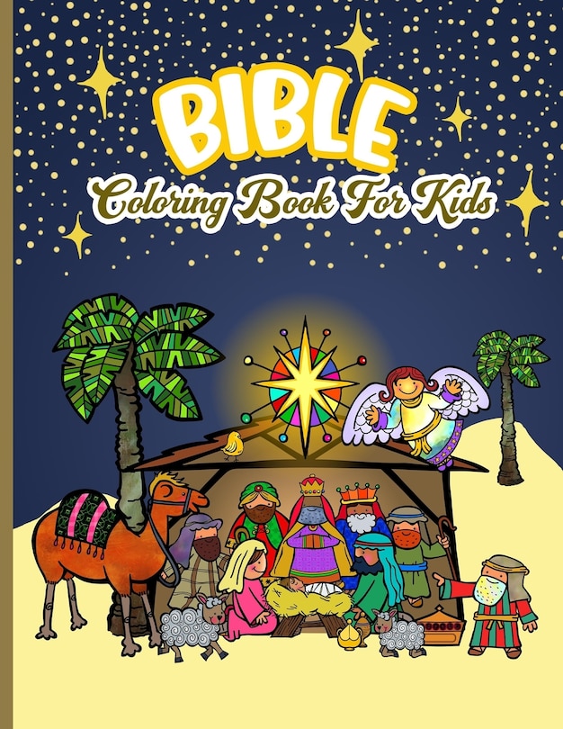 Bible Coloring Book For Kids: With Simplified Bible Verses About Jesus & Fun 25 Countdown To Christmas Coloring Pages For Kids With 25 Numbered Pages...(Christmas Advent Coloring Books)