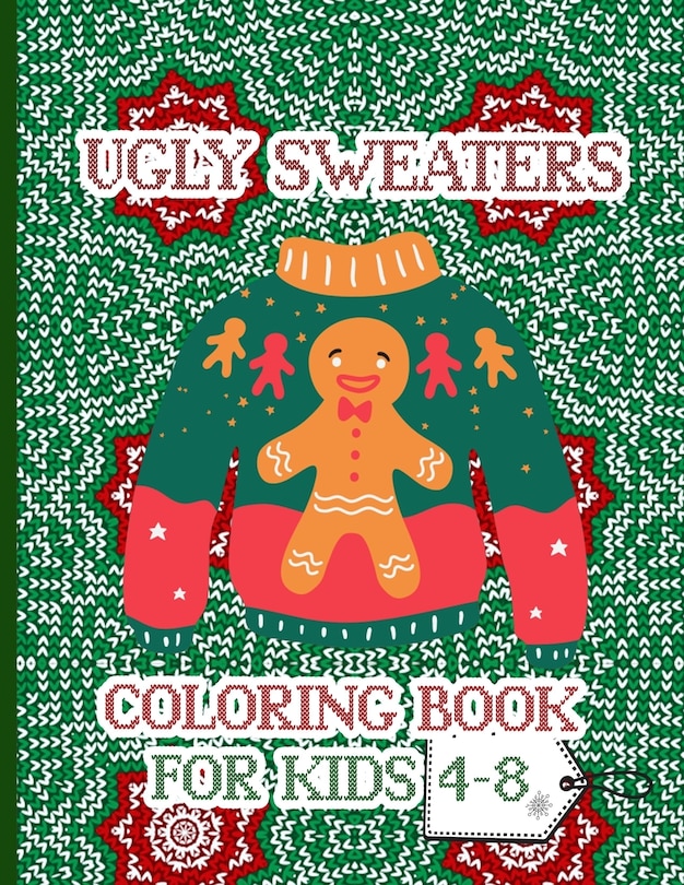 Front cover_Ugly Sweaters Coloring Book For Kids 4-8