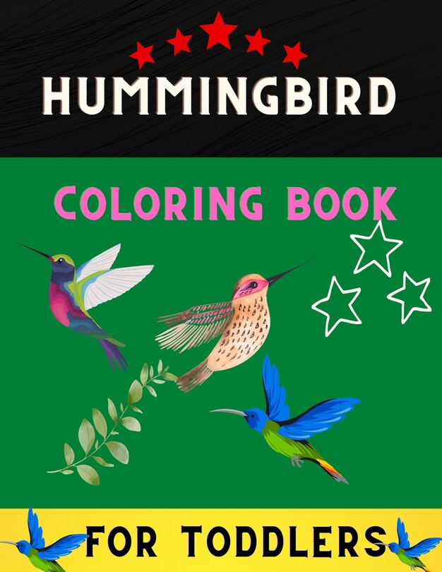 Front cover_Hummingbird coloring book for toddlers