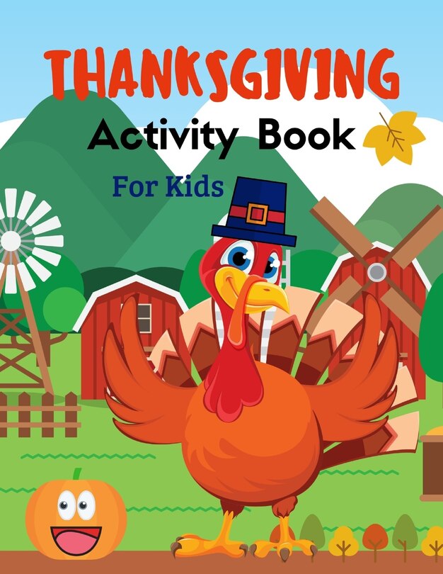 Front cover_Thanksgiving Activity Book For Kids