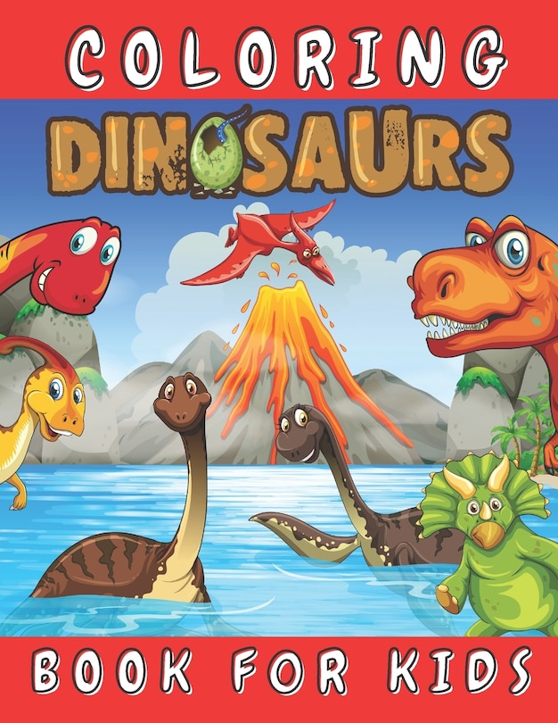 Front cover_Dinosaurs Coloring Book for Kids