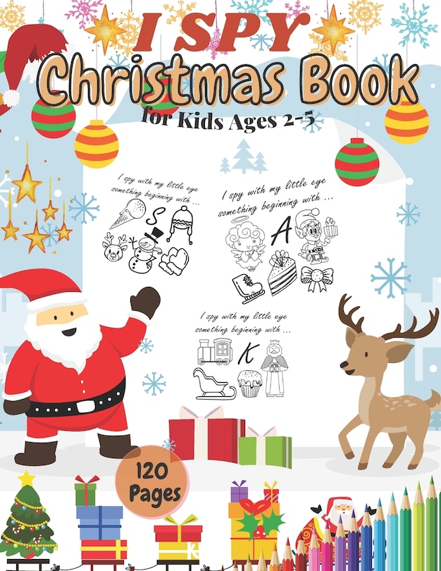 Front cover_I SPY Christmas Book for Kids Ages 2-5
