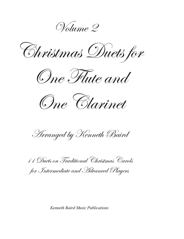 Couverture_Christmas Duets, Volume 2, for One Flute and One Clarinet