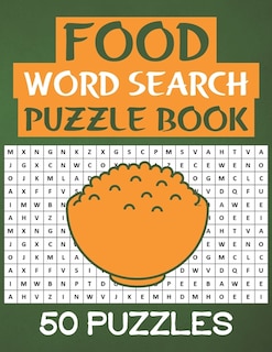 Front cover_Food Word Search Puzzle Book