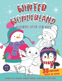 Front cover_Winter Wonderland Coloring Book For Kids