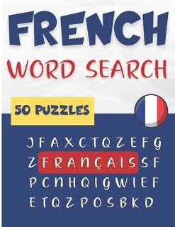 Front cover_French Word Search - 50 puzzles français