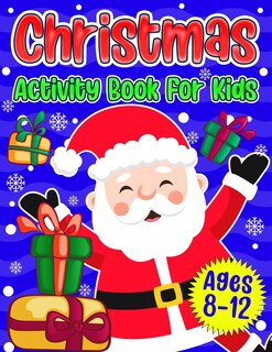 Front cover_Christmas Activity Book For Kids Ages 8-12