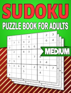 Front cover_Sudoku Puzzle Book for Adults Medium