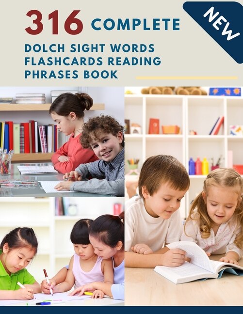 Front cover_316 Complete Dolch Sight Words Flashcards Reading Phrases Book