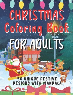 Front cover_Christmas Coloring Book For Adults