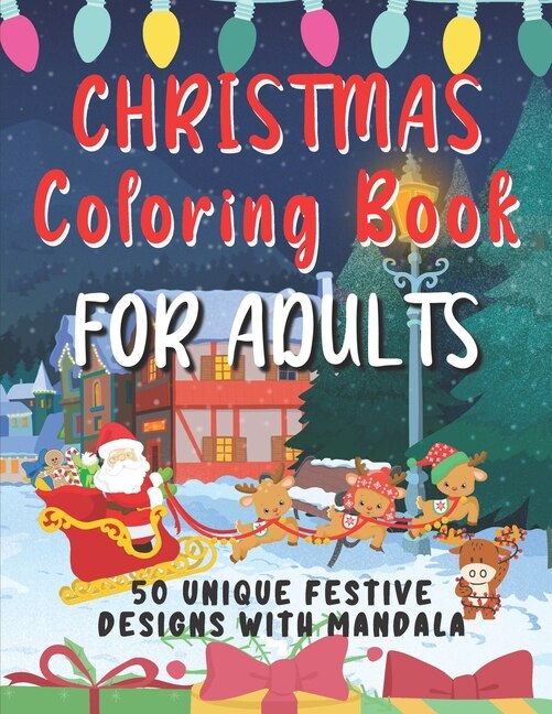 Front cover_Christmas Coloring Book For Adults