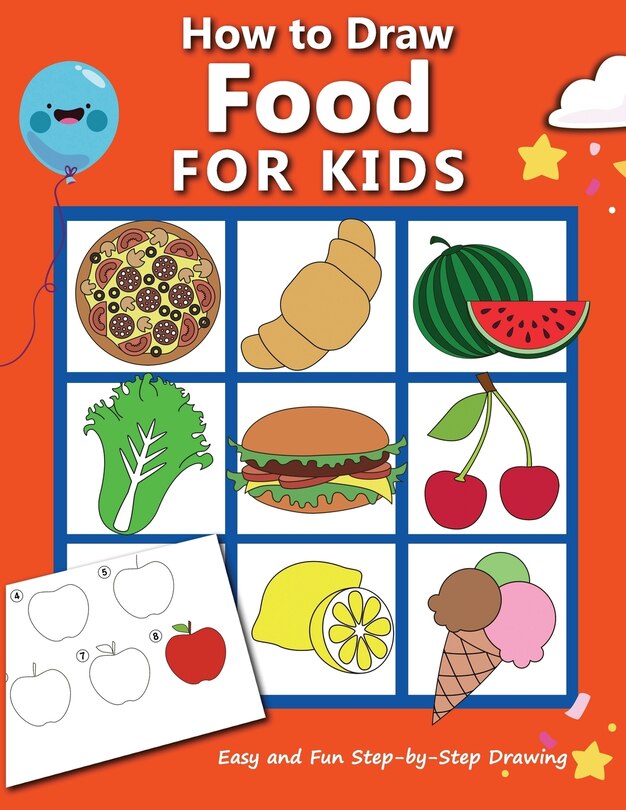 Front cover_How to Draw Food For Kids