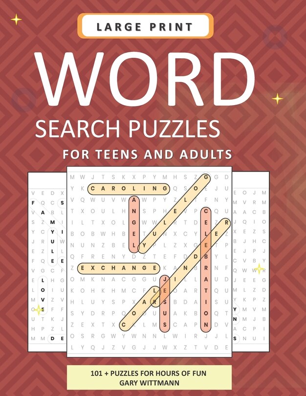 Front cover_LARGE PRINT Word Search Puzzles for Teens and Adults