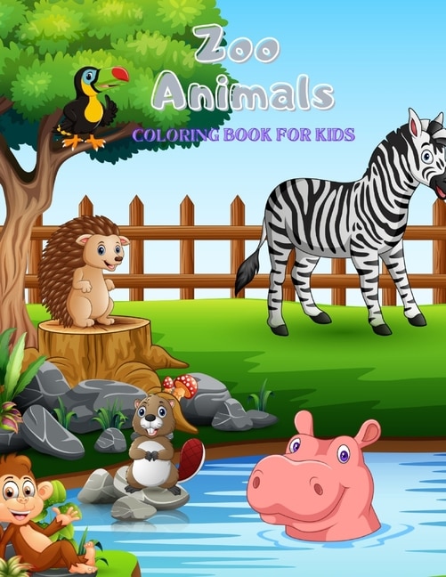 Front cover_Zoo Animals - Coloring Book
