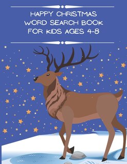 Couverture_Happy Christmas Word Search Book for Kids Ages 4-8