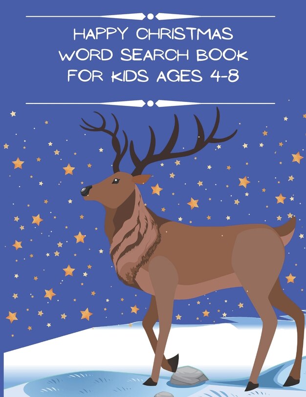 Couverture_Happy Christmas Word Search Book for Kids Ages 4-8