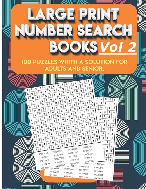 Couverture_Large Print Number Search Books