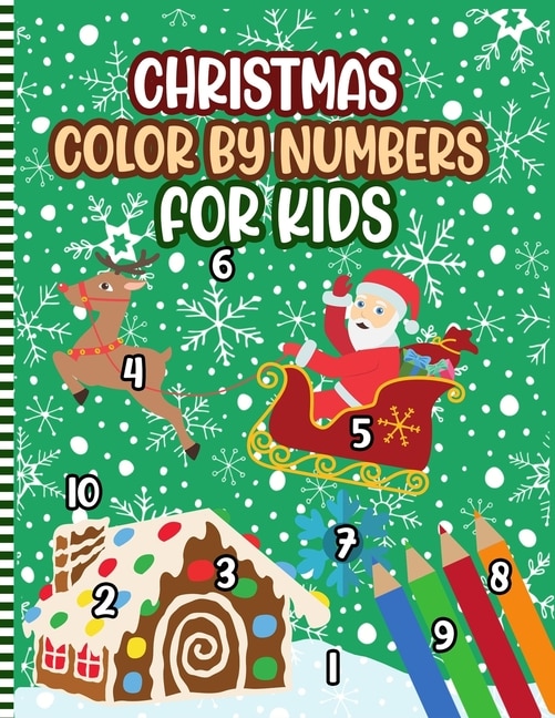 Couverture_Christmas Color By Numbers For Kids