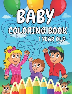 Front cover_Baby Coloring Book 1 Year Old